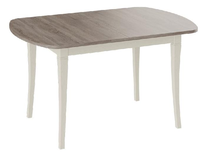 Стол обеденный Альт 100.02 (№4 массив дерева, лдсп-дуб сонома трюфель,  слоновая кость (ТриЯ) ) Стол обеденный Альт 100.02 (№4 массив дерева, лдсп-дуб сонома трюфель,  слоновая кость (ТриЯ) )