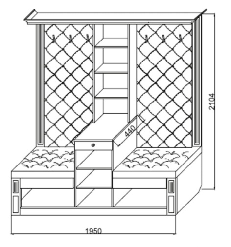 Фото Прихожая Визит-2 К-3 от производителя Марибель в Крыму по цене 37 270 ₽