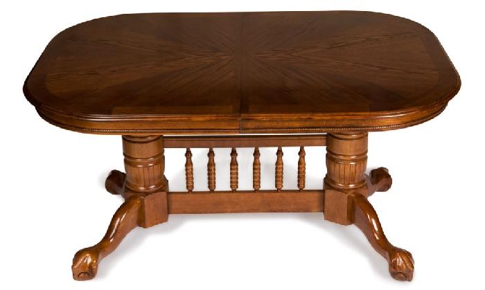 Стол обеденный 4296 NNDT STC (№4 массив дерева, мдф шпон-дуб в красноту,  дуб в красноту (ТМК) ) Стол обеденный 4296 NNDT STC (№4 массив дерева, мдф шпон-дуб в красноту,  дуб в красноту (ТМК) )