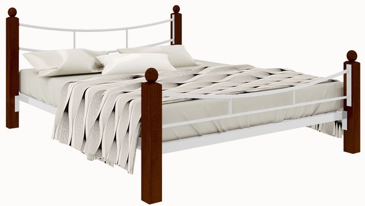 Фото Кровать двуспальная София Lux Plus (СМ 180х200) трубка металл от производителя Милсон в Крыму по цене 22 140 ₽