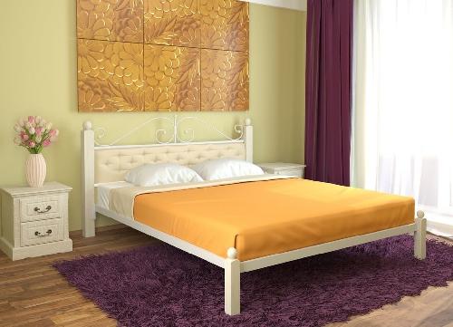 Кровать односпальная Диана Lux мягкая (СМ 120х200) трубка металл в интернет магазине Планета Комфорта Фото derevyannye-krovati кровать односпальная диана lux мягкая (см 120х200) трубка металл производитель Милсон