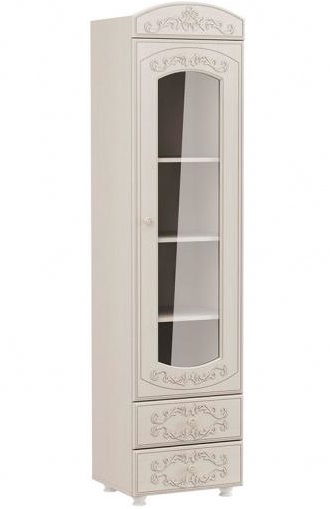 Фото Шкаф-пенал Каролина со стеклом от производителя Олмеко в Крыму по цене 17 850 ₽