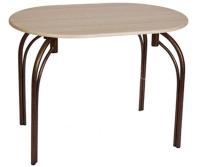 Стол обеденный Марсель (металл, мдф-ясень шимо темный,  медный антик (Бител) ) в Крыму от производителя 