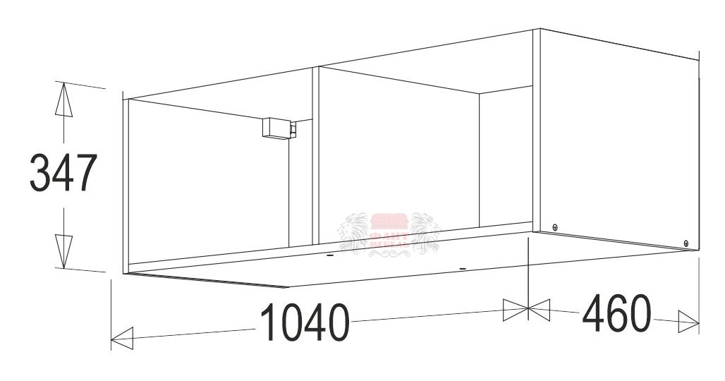 Фото Секция навесная Александра 23 (МДФ) от производителя Фант-мебель в Крыму по цене 4 330 ₽