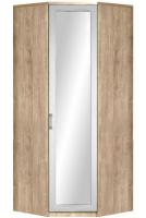 Шкаф Ивушка-10 (91) с зеркалом угловой (черный ясень , акация белая,(Марибель)) в Крыму от производителя 