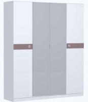 Шкаф для одежды Саманта СМ11А (дуб седан, дуб седан-кремовый,(Заречье)) в Крыму от производителя 