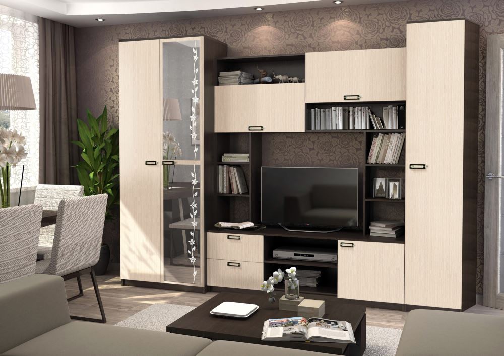 Фото Стенка Аллегро вар.№6 ЛДСП от производителя Диал в Крыму по цене 20 050 ₽