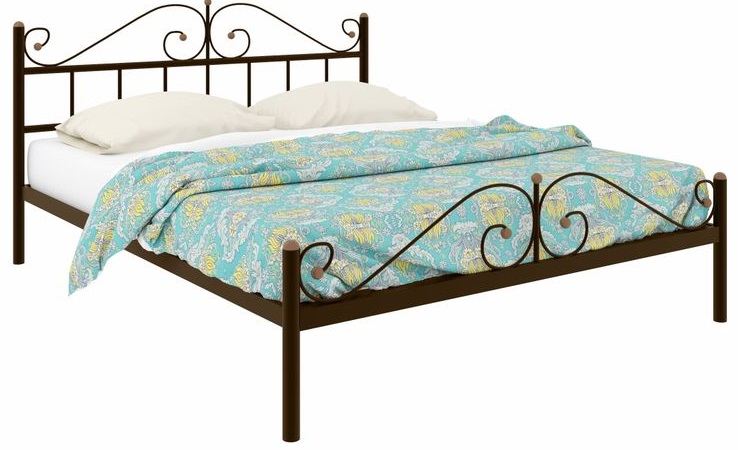 Фото Кровать двуспальная Диана Plus (СМ 140х200) трубка металл от производителя Милсон в Крыму по цене 13 130 ₽