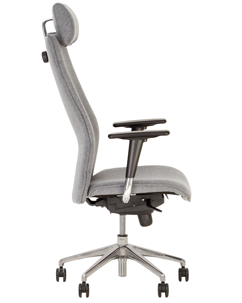 Фото Кресло для руководителя Соло (Solo) R HR steel ES (алюминий) от производителя Новый стиль в Крыму по цене 25 670 ₽