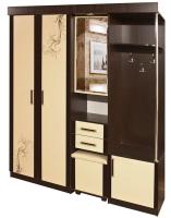 prikhozhie-nabory-komplekty прихожая набор-комплект камелия-2 с пуфиком (1700х470хh2090) (правая) производитель Росток