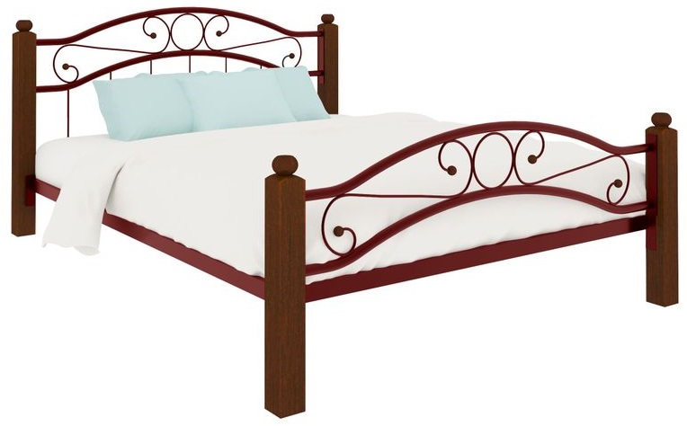 Фото Кровать двуспальная Надежда Lux Plus (СМ 140х200) трубка металл от производителя Милсон в Крыму по цене 21 910 ₽