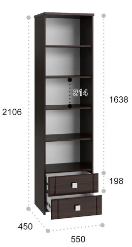 Фото Пенал Изабель ИЗ-63К с зеркалом от производителя Компасс в Крыму по цене 25 320 ₽