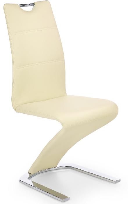 Стул Halmar K188 ( Обивка стула:экокожа , хром, ванильный (Halmar ) )