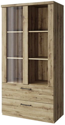 Фото Шкаф с витриной 1V2S3N Дорсет (Doorset) от производителя Анрэкс в Крыму по цене 17 680 ₽