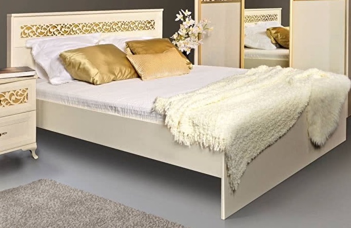 Фото Кровать двуспальная Ливадия Л8э без мягкого элемента (СМ 160х200) без основания от производителя Заречье в Крыму по цене 10 600 ₽