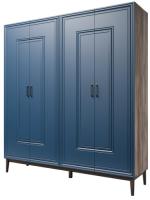 Шкаф Гориция ШР-4 (201) четырехдверный (таксус, сапфировый,(Браво-мебель)) в Крыму от производителя 