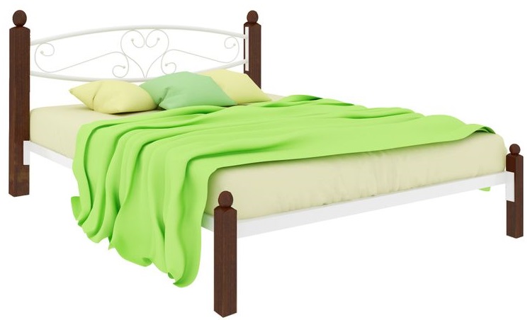 Фото Кровать двуспальная Каролина Lux (СМ 140х200) трубка металл от производителя Милсон в Крыму по цене 18 920 ₽