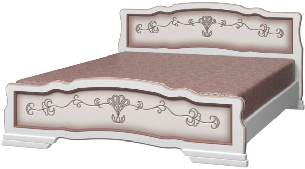 Фото Кровать двуспальная Карина-6 (СМ 180х200) без основания с универсальными царгами от производителя Браво-мебель в Крыму по цене 19 430 ₽