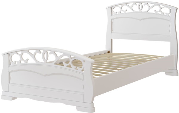 Фото Кровать односпальная Грация-1 (СМ 90х200) без основания с универсальными царгами от производителя Браво-мебель в Крыму по цене 18 520 ₽