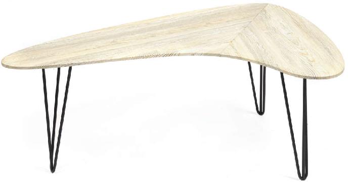 Стол журнальный Волкат (Wolcot) (металл, мдф-скания натуральная,  черный (Tetchair) ) Стол журнальный Волкат (Wolcot) (металл, мдф-скания натуральная,  черный (Tetchair) )