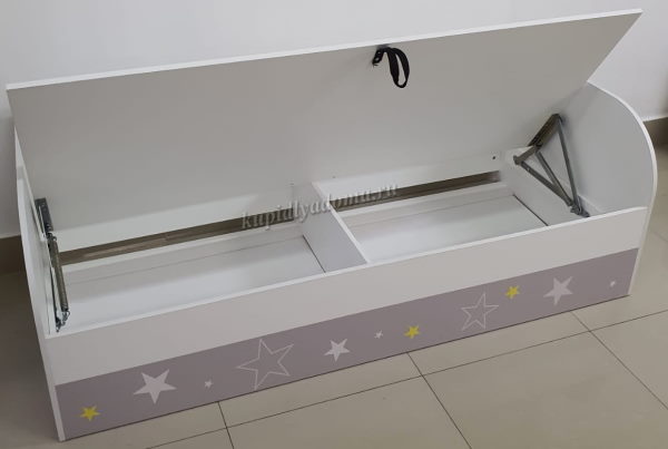 Фото Кровать детская Трио КРП-01 (СМ 80х186) с подъемным механизмом от производителя Мебелони в Крыму по цене 16 180 ₽