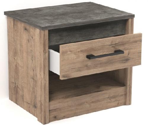 Тумба прикроватная Денвер (веллингтон-камень темный, веллингтон-камень темный (СБК) ) в Крыму от производителя 