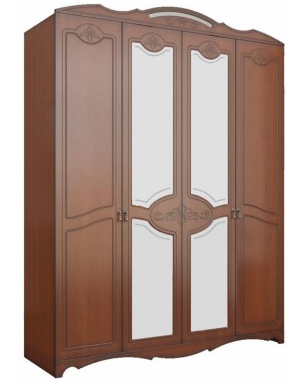 Фото Шкаф Лотос лакированный ШР-4 (178) четырехдверный от производителя Браво-мебель в Крыму по цене 55 190 ₽