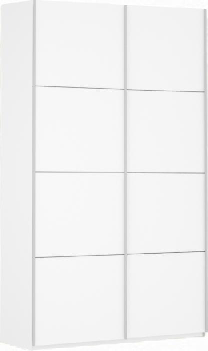 Шкаф-купе Прайм (1,2 - 2 двери) (Материал дверей:лдсп, цвет дверей:белый снег, цвет каркаса:белый снег (Мебельная компания Е1) )