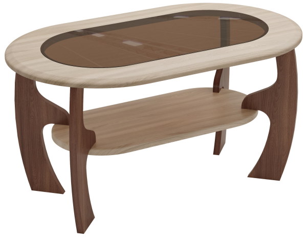 Стол журнальный Маджеста-2 (лдсп, стекло-тонированное,  ясень шимо темный, ясень шимо темный-ясень шимо светлый (Олмеко) ) Стол журнальный Маджеста-2 (лдсп, стекло-тонированное,  ясень шимо темный, ясень шимо темный-ясень шимо светлый (Олмеко) )