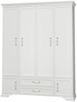 Шкаф Грация ШР-4 (174) без зеркал четырехдверный (борнео, дуб коньяк,(Браво-мебель)) в Крыму от производителя 