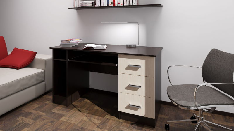 Фото Стол компьютерный ПКС-4 (1,4) от производителя ПАМИР в Крыму по цене 6 940 ₽