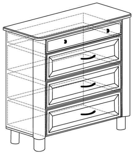 Фото Тумба высокая Элли 576 от производителя Яна в Крыму по цене 41 760 ₽