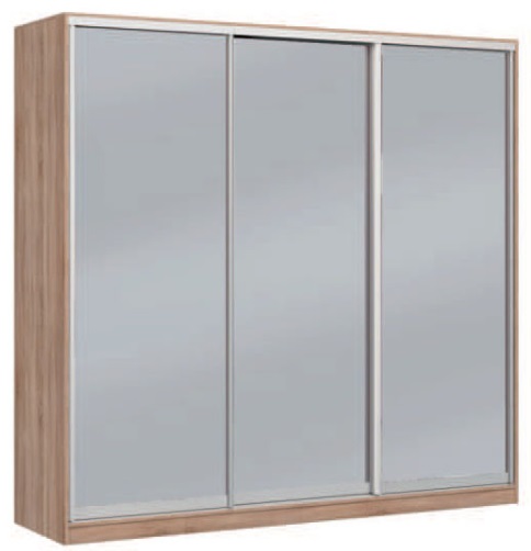 Фото Шкаф-купе Оскар 4.1 (2,22х0,6х2,4 - 3 двери) от производителя Мебель Маркет в Крыму по цене 64 560 ₽